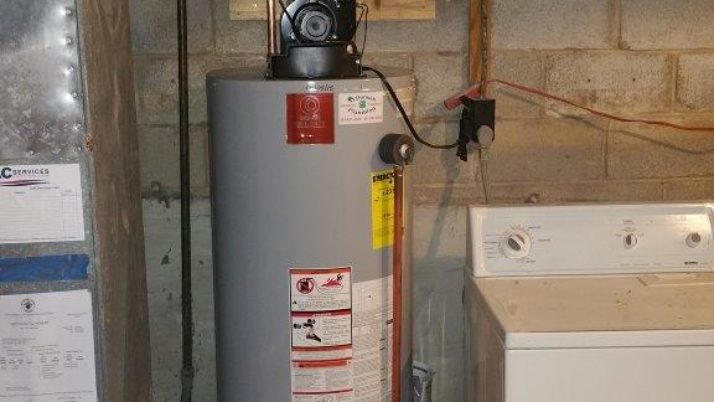 50 gallon, natural gas power vent water heater installation